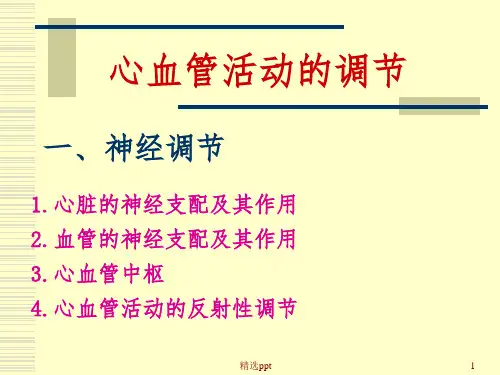 生理学_心血管活动调节