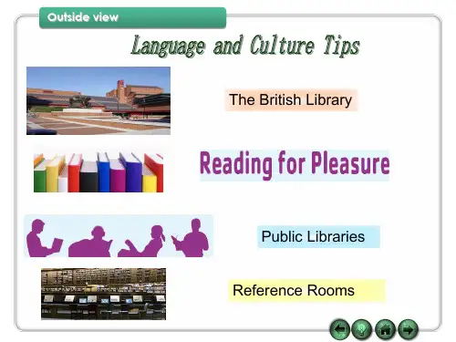 Outside_view 视听说 Book 4  Unit 2 A Good Read  教学课件