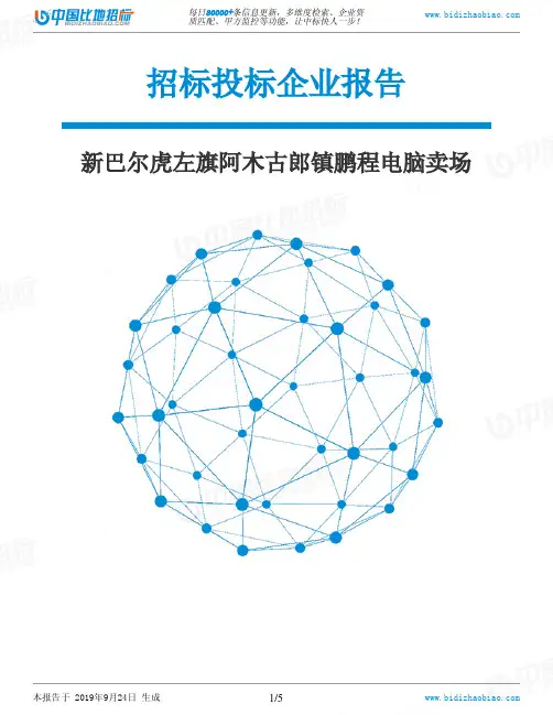 新巴尔虎左旗阿木古郎镇鹏程电脑卖场_中标190924