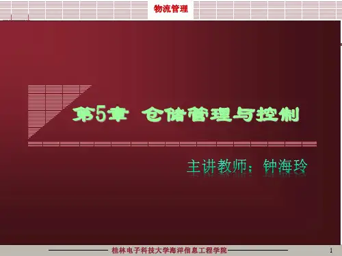 仓储管理与库存控制(A)