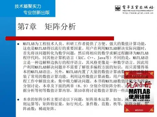 第7章 矩阵分析