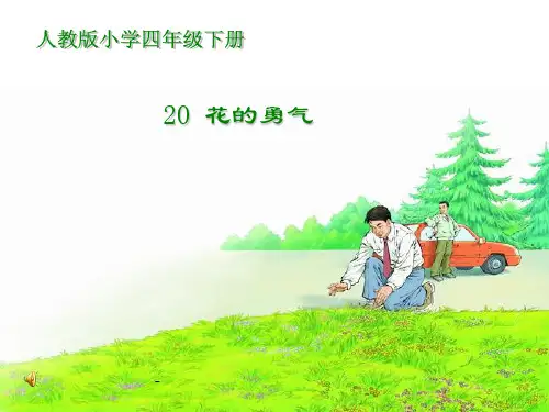 人教版四年级语文下册《花的勇气》-课件PPT