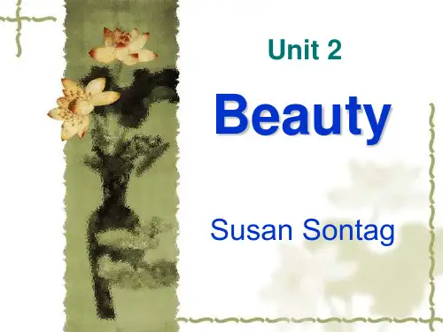 Unit 2 Beauty