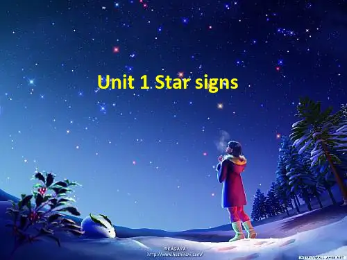 Unit 1 Star signs   