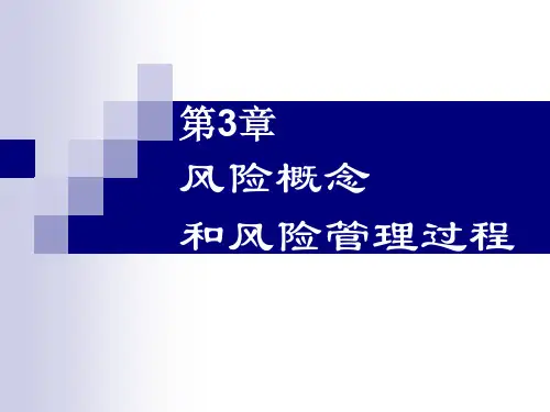 第3章 风险概念
