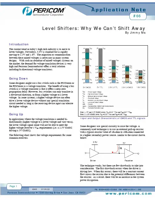 Level Shift(电平位移)