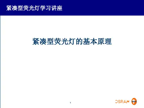 紧凑型荧光灯的基本原理