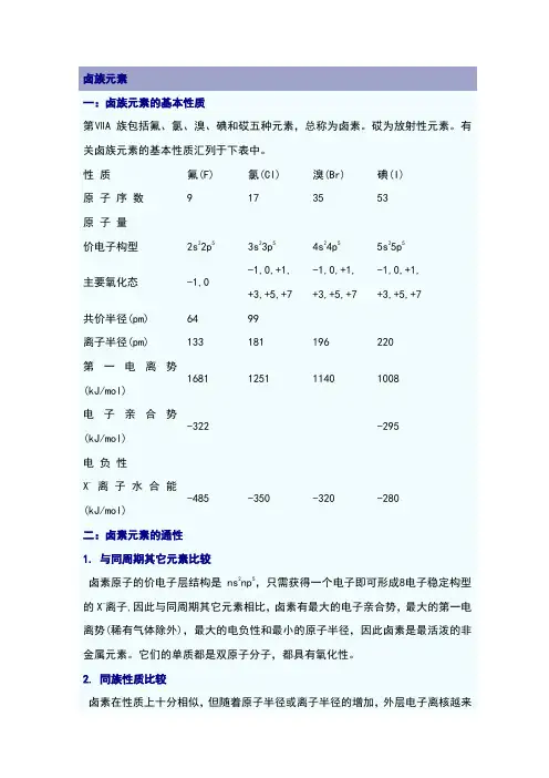 卤族元素