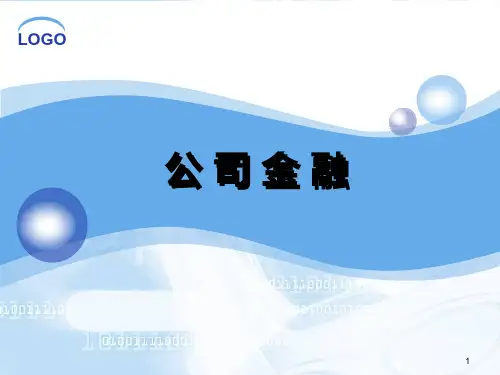 《公司金融》PPT课件
