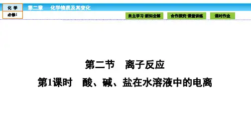 高中化学人教版必修1第二章化学物质及其变化ppt课件