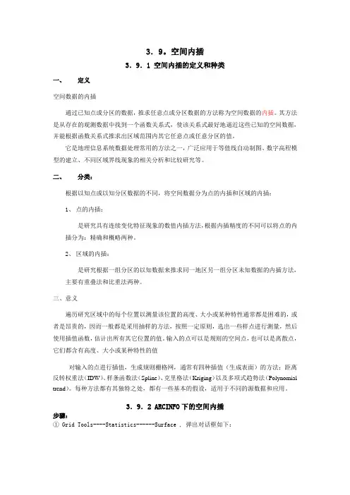 3.9。空间内插