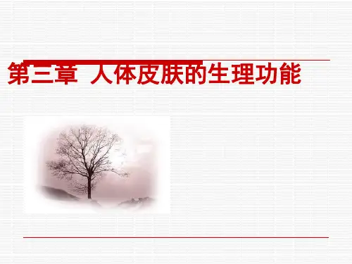 第三章皮肤的生理功能