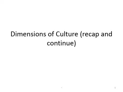 Cultural-DimensionsPPT课件