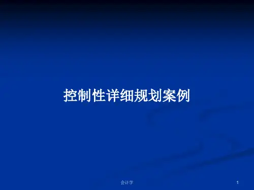 控制性详细规划案例PPT学习教案