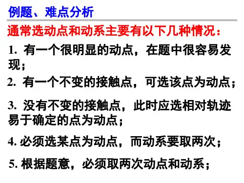 理论力学6—点的合成运动2