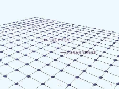 一天的生活用水(科学)ppt课件