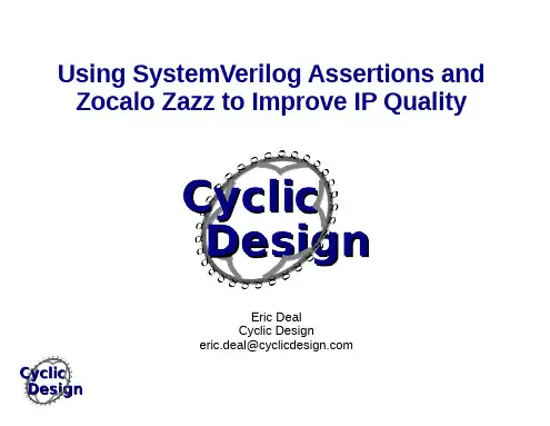 Using SystemVerilog Assertions and Zocalo Zazz to Improve IP Quality