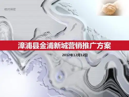 漳浦县金浦新城营销推广方案