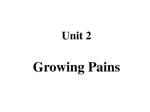 Unit 2 Growing pains task 1课件(牛津版必修1)