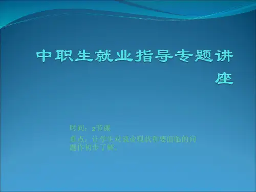 就业指导与创业教育ppt