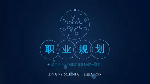 个人职业规划PPT