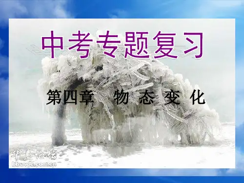 《第四章物态变化》中考复习课件