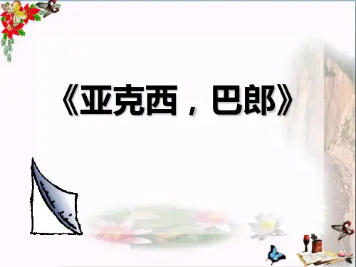 亚克西巴郎 PPT优秀课件