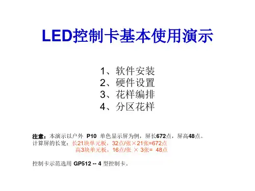 LED控制卡基本使用演示