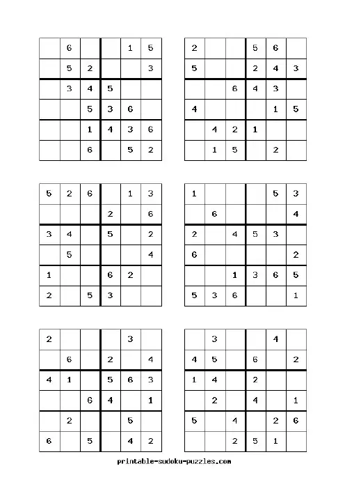 数独题目目六宫格
