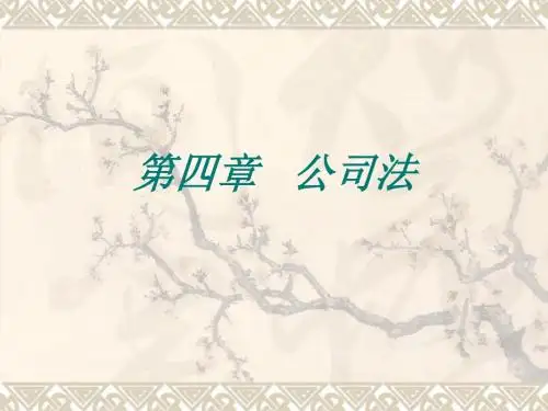 第四章公司法