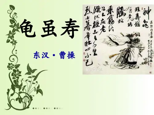 《龟虽寿》说课