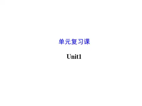 人教版英语九年级课件unit1复习课件