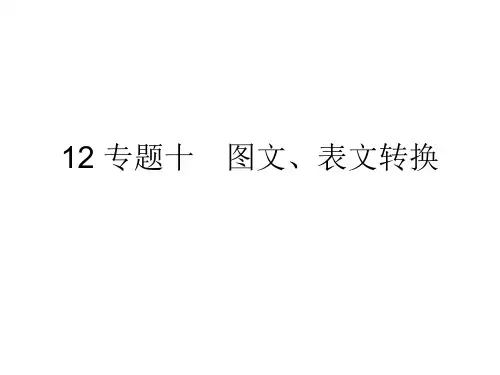 12 专题十 图文、表文转换