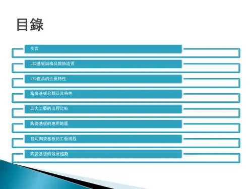 LED陶瓷散热基板简介