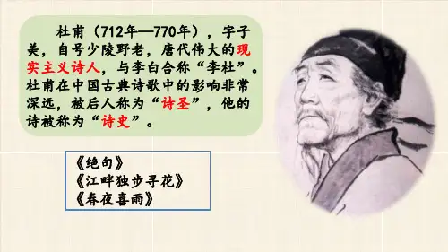 部编版五年级《闻官军收河南河北》PPT课件1