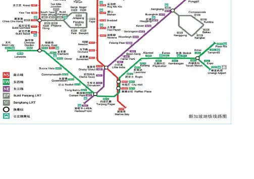 新加坡详细地图中文版