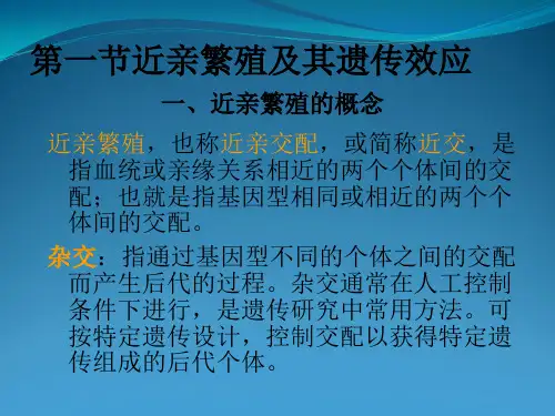 近亲繁殖和课件