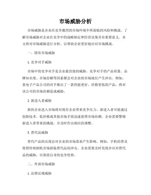 市场威胁分析
