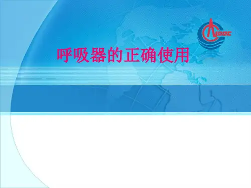 呼吸器的使用 PPT课件