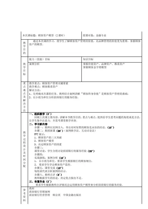 公司客户价值分析与评价
