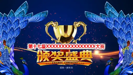 大气倒计时动画快闪特效酷炫颁奖晚会PPT模板
