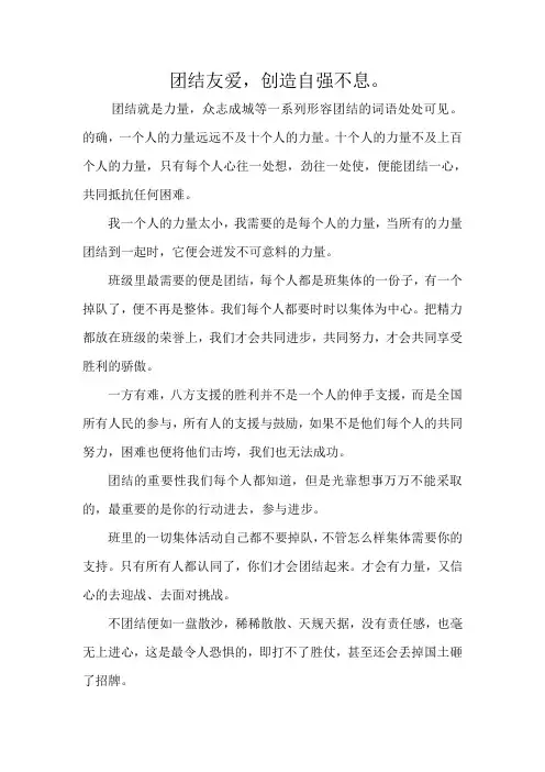 团结就是力量 3