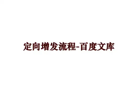 最新定向增发流程-文库