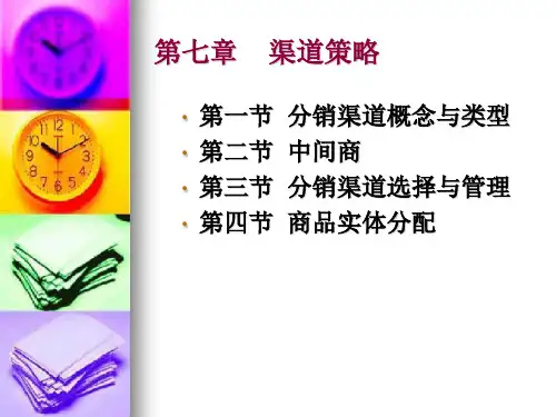 第七章 渠道策略1