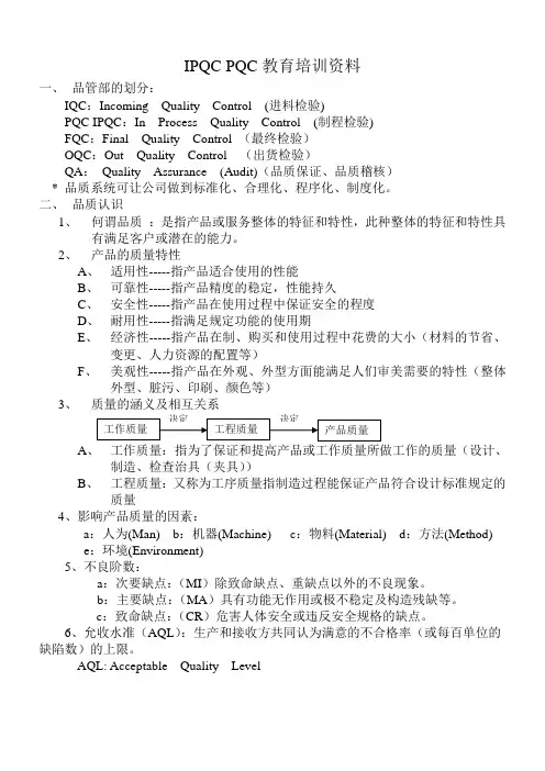品管流程及QC七手法