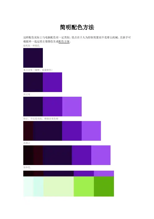 经典配色方案