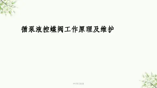 循泵液控蝶阀工作原理及维护课件