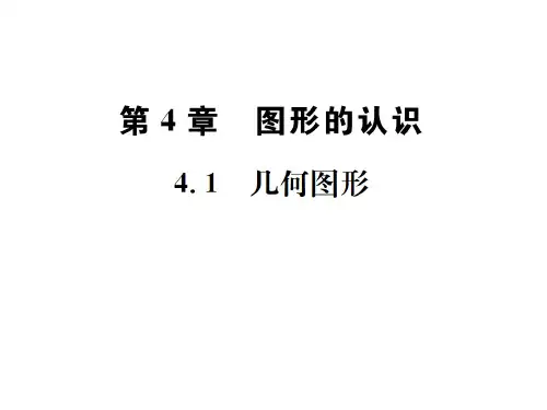 2018年秋七年级数学上册课件(湘教版)：4.1 几何图形(共18张PPT)