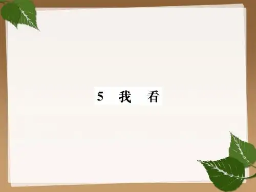 5  我看  部编人教版九上语文课件PPT