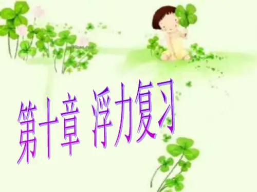 八下第十章浮力复习PPT1